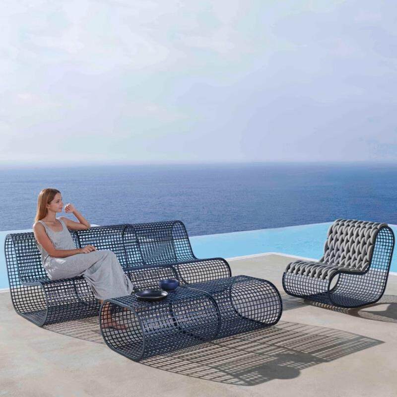 户外沙发藤编椅休闲海景房阳光房露台花园庭院酒店别墅铝合金家具