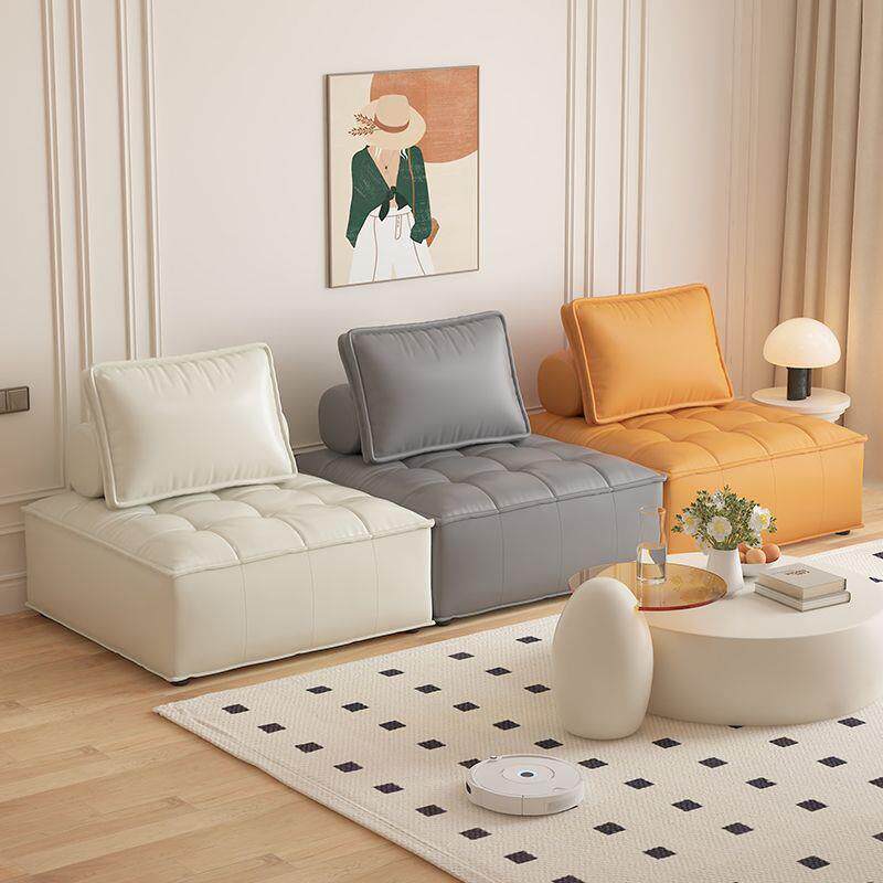 豆腐块沙发布艺沙发直排意式极简科技方块简约懒人客厅小户型组合
