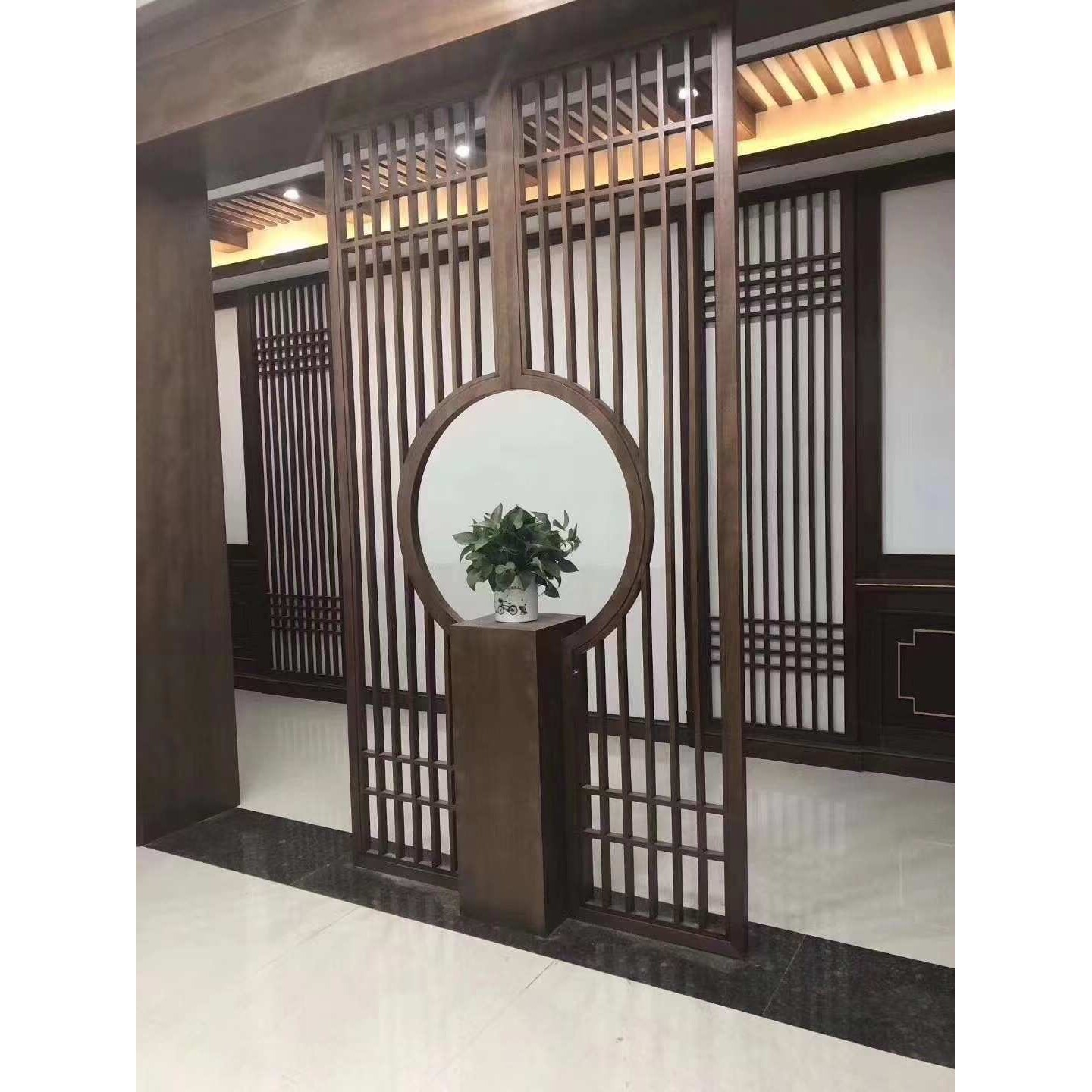 原木艺术门各种异型门柜体门客厅隔断屏风实木整装