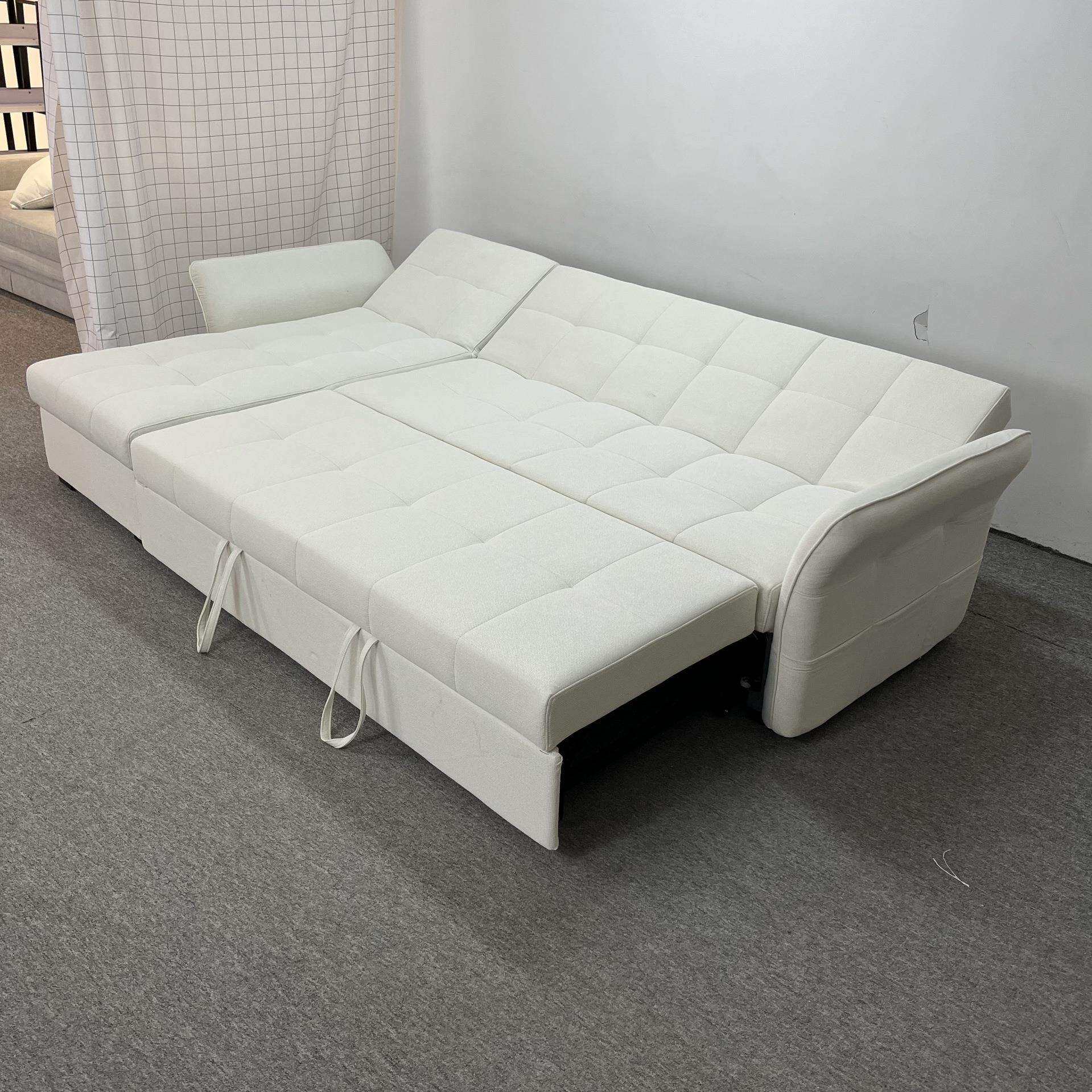 客厅公寓布艺沙发组合可拆洗多功能沙发床两用推拉折叠储物沙发床