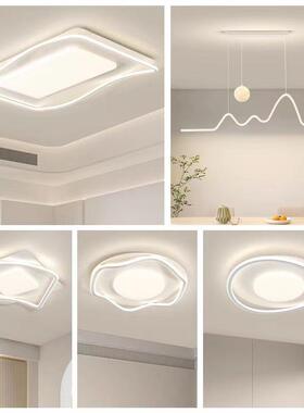 2023新款LED客厅主灯高端大气卧室吸顶灯美式现代简约白色房间灯