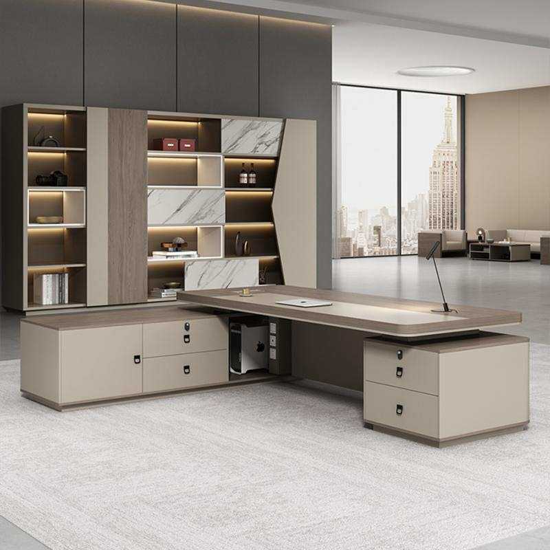 老板办公桌椅组合简约现代总裁桌经理主管桌轻奢大班台办公室家具