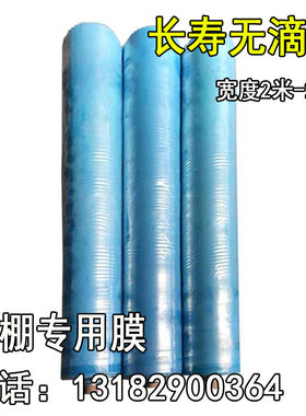 大棚膜无滴膜蓝色加厚透明塑料薄膜纸抗老化农用养殖蔬菜大棚整卷
