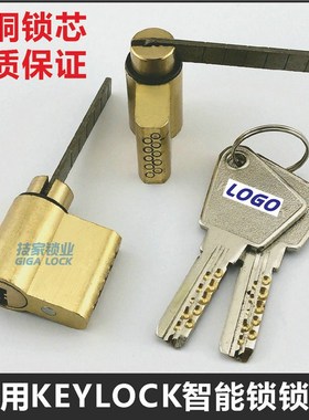 适用KEYLOCK第吉尔锁芯 智能锁锁芯指纹锁带尾巴锁芯电子门锁芯