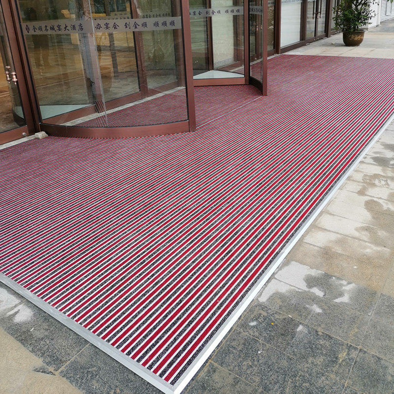 铝合金地垫防尘地毯商场门垫酒店商用嵌入式进门除尘防滑刮泥垫