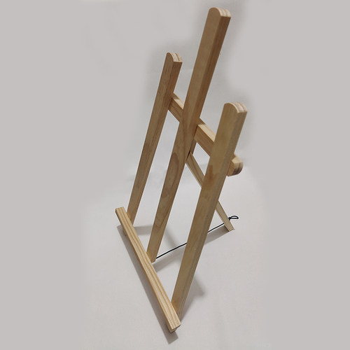 diy数字油画实木画架 松木 抛光家用桌面支架中式书架三角架工具