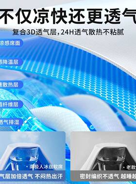 a类母XTH5婴级夏季2冰丝凉席可洗机竹席子床单床笠款藤席夏天20新