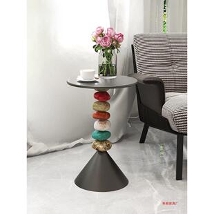 北轻奢欧创边几意小户型几网红客ATO厅沙发侧边桌茶阳台置物花架