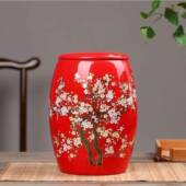 米缸家用带盖装 米桶瓷储米IIX陶箱10斤20斤密封储物防罐潮防虫