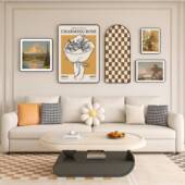 饰画欧式 WHB法古式 复壁客厅装 沙发背景墙画挂现代轻奢小众文艺挂