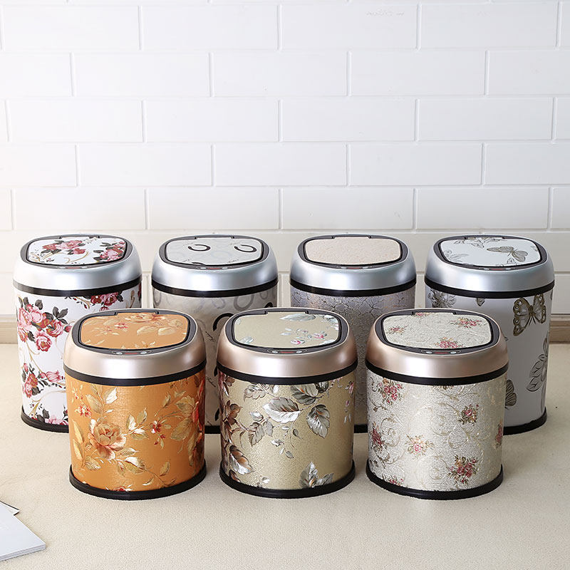 智能感应式垃圾桶办公室家用桶创意欧式大号感应桶厨房客厅卫生间