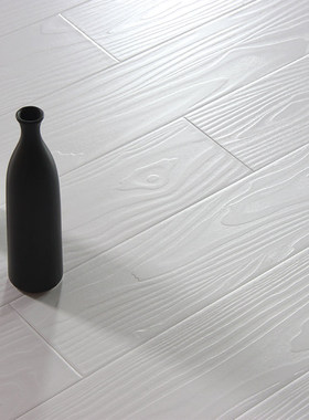 强化复合木地板家用卧室个性纯黑纯白黑白色环保耐磨厂家直销12mm