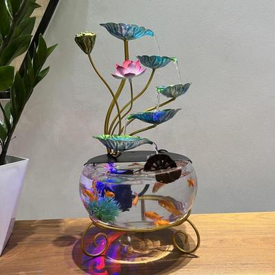 创意水招财生财摆件WDX水家居喷泉客流环厅办公室循桌