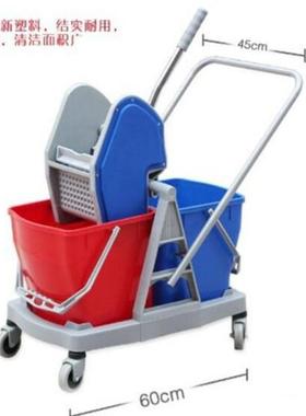 料B-045下压式60TCQ02L双桶榨水车拖塑把榨水车清洁榨水车