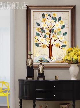 新款式美油转DY743304画装发财树走廊过道角处玄关壁画欧式风格饰