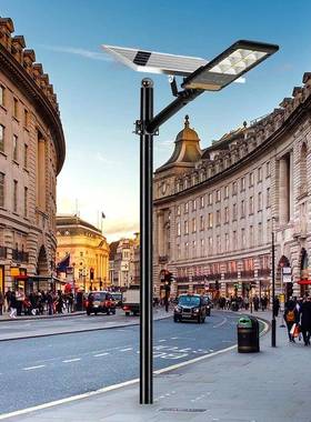 压铸铝太阳能户外庭院农灯家用路大功55180/55率室外亮LED新村照