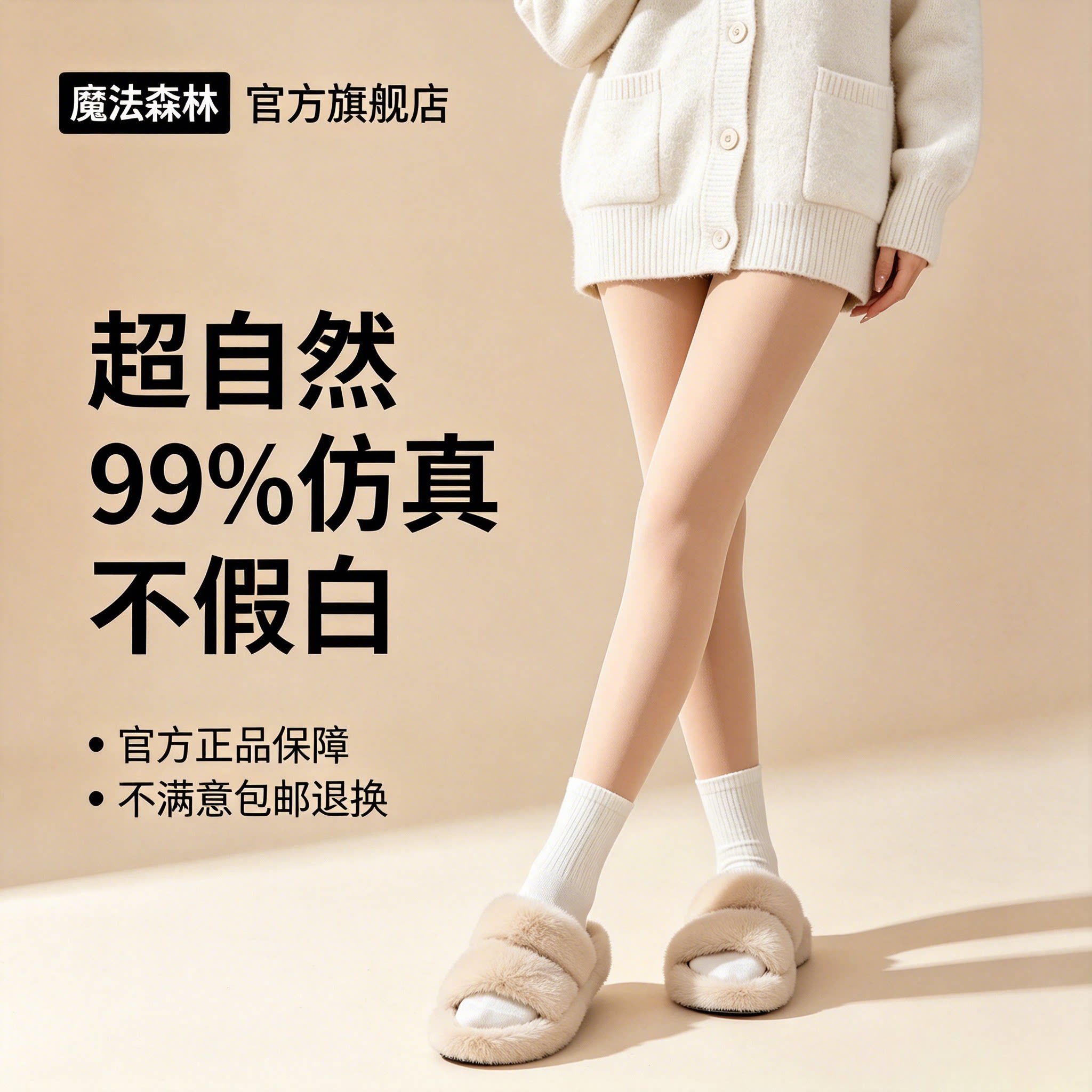 光腿神器魔法森林打底裤秋冬款