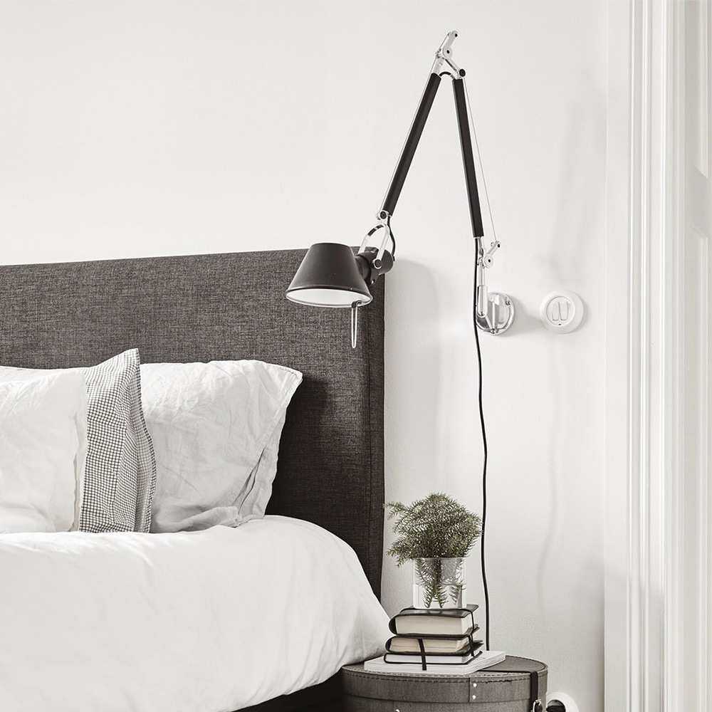 北欧跨境工业风壁灯卧室床头书桌阅读伸缩折叠长杆摇臂长臂墙壁灯