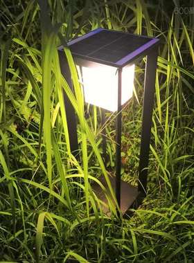 太阳能庭院灯公园LED草坪灯别墅草地灯 小区围墙柱头灯园林景观灯
