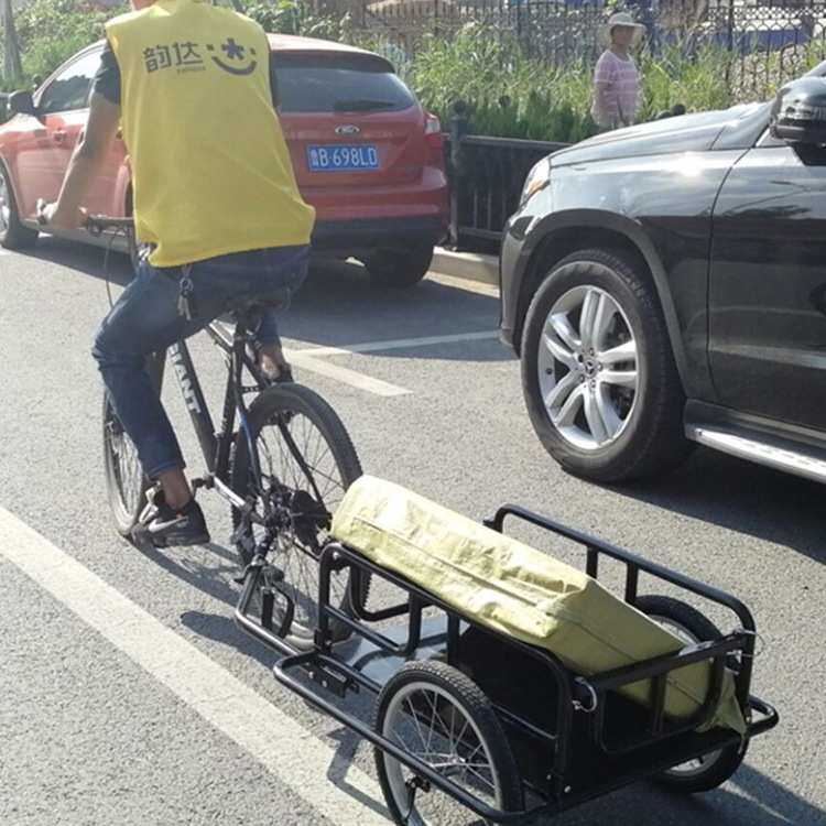 自行车拖车挂车骑行露营载物宠物小拖斗车单车牵引车后挂式亲子车