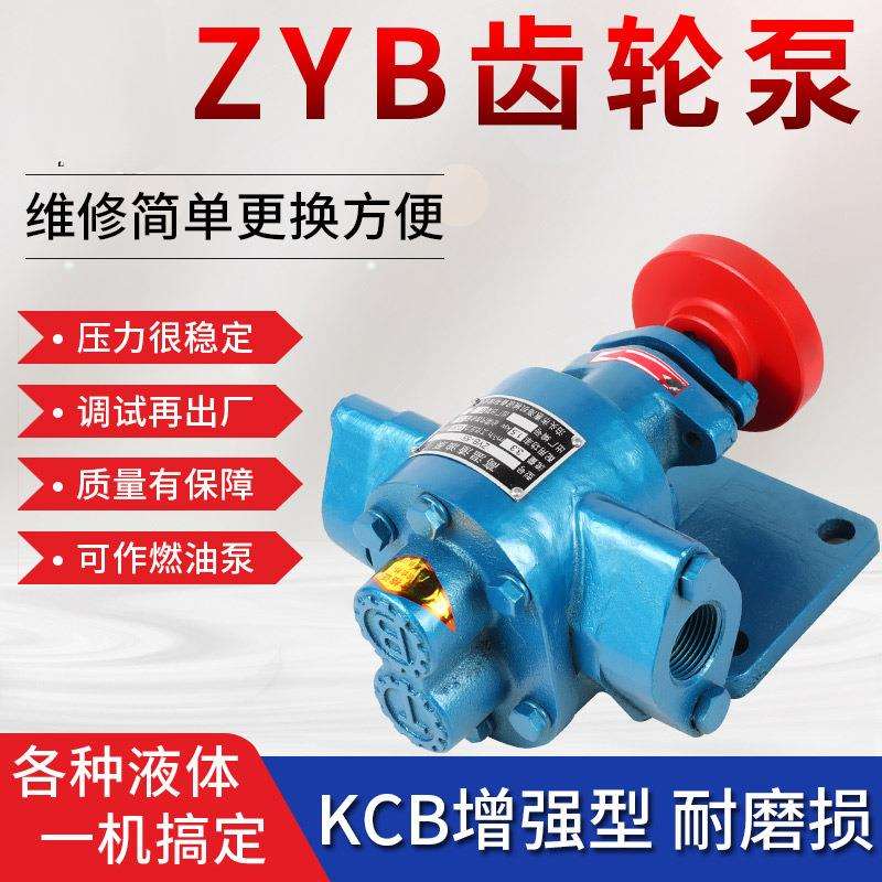 高温齿轮油泵头ZYB-小型机油齿轮泵头自吸式高压齿轮油泵豆渣油泵图片
