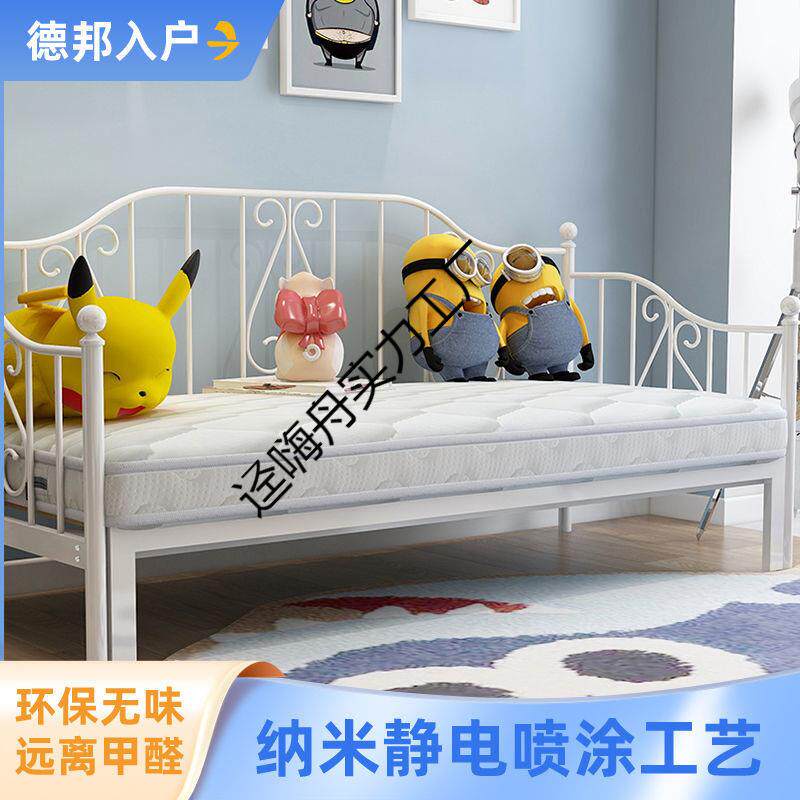 欧式铁艺沙发床两用推拉床多功能伸缩床铁架折叠双人床1.5m儿童床