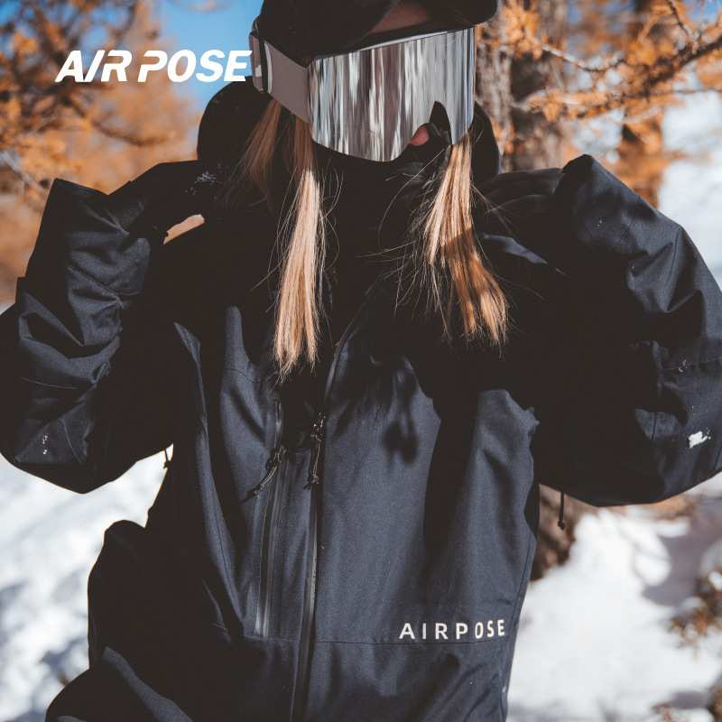 airpose滑雪服女单板新款男双板专业防水高端3l冬季加厚冬季保暖
