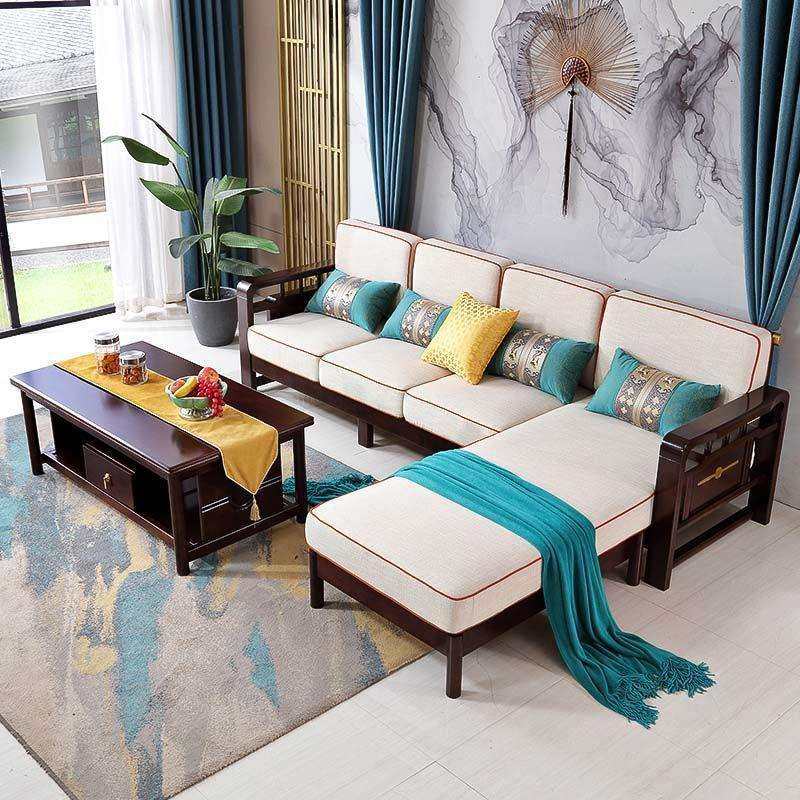 新中式转角沙发客厅组合家用家具套装现代简约实木加布艺沙发,玩具/童车/益智/积木/模型,毛绒/玩偶/公仔/布艺类玩具,淘宝优惠券,粉丝福利购,淘宝优惠卷