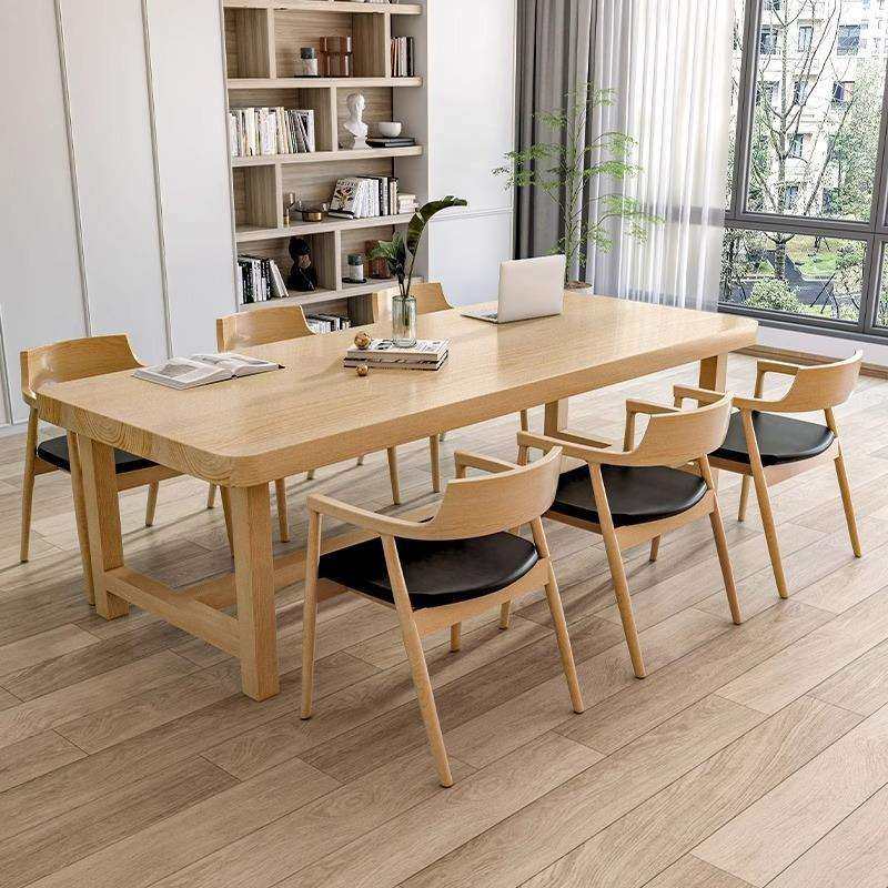 现代简约全实木会议桌子餐厅餐桌休闲区办公室接待原木会客桌椅,电子元器件市场,其它元器件,淘宝优惠券,粉丝福利购,淘宝优惠卷