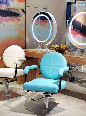 贝蒙理发椅发廊用理发店剪发椅子圆靠背方靠背美发店椅简约时尚