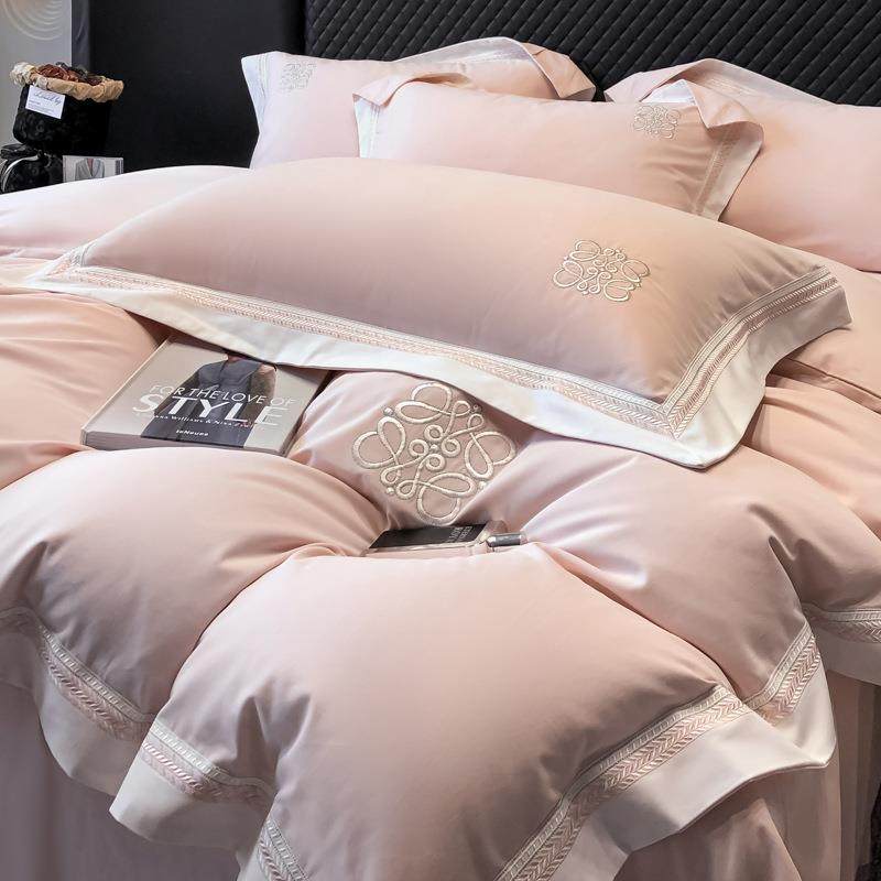 100支A类超柔超细旦长绒棉磨毛四件套秋冬加厚全棉纯棉刺绣被套,电子元器件市场,其它元器件,淘宝优惠券,粉丝福利购,淘宝优惠卷