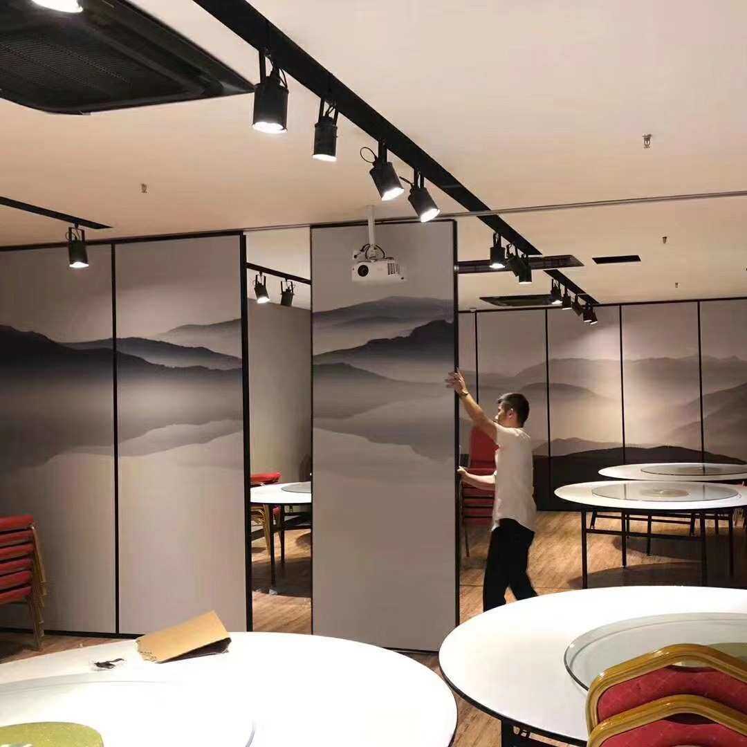 酒店活动隔断墙折叠 会议室活动隔断屏风宴会厅移动隔断高隔断墙