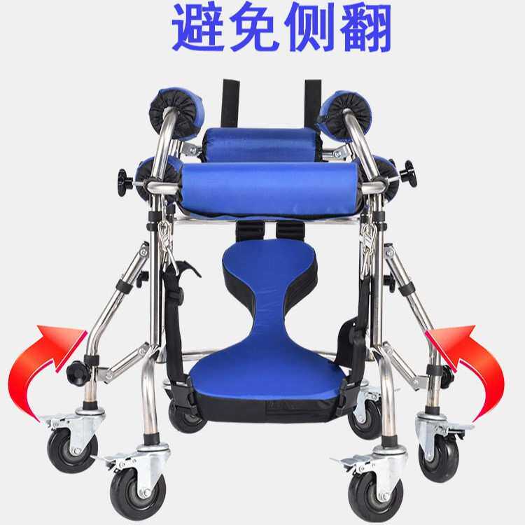 供应儿童站立训练器 单人儿童学步车 康复训练行走架带轮助行架