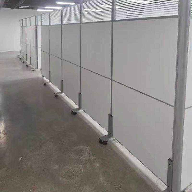 办公室隔断屏风工业风移动隔断墙办公位挡板商场超市办公员工桌椅