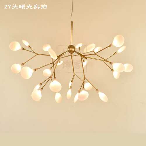 现代j简约创意led萤火虫吊灯北欧艺术个性餐厅客厅卧室树枝吊灯