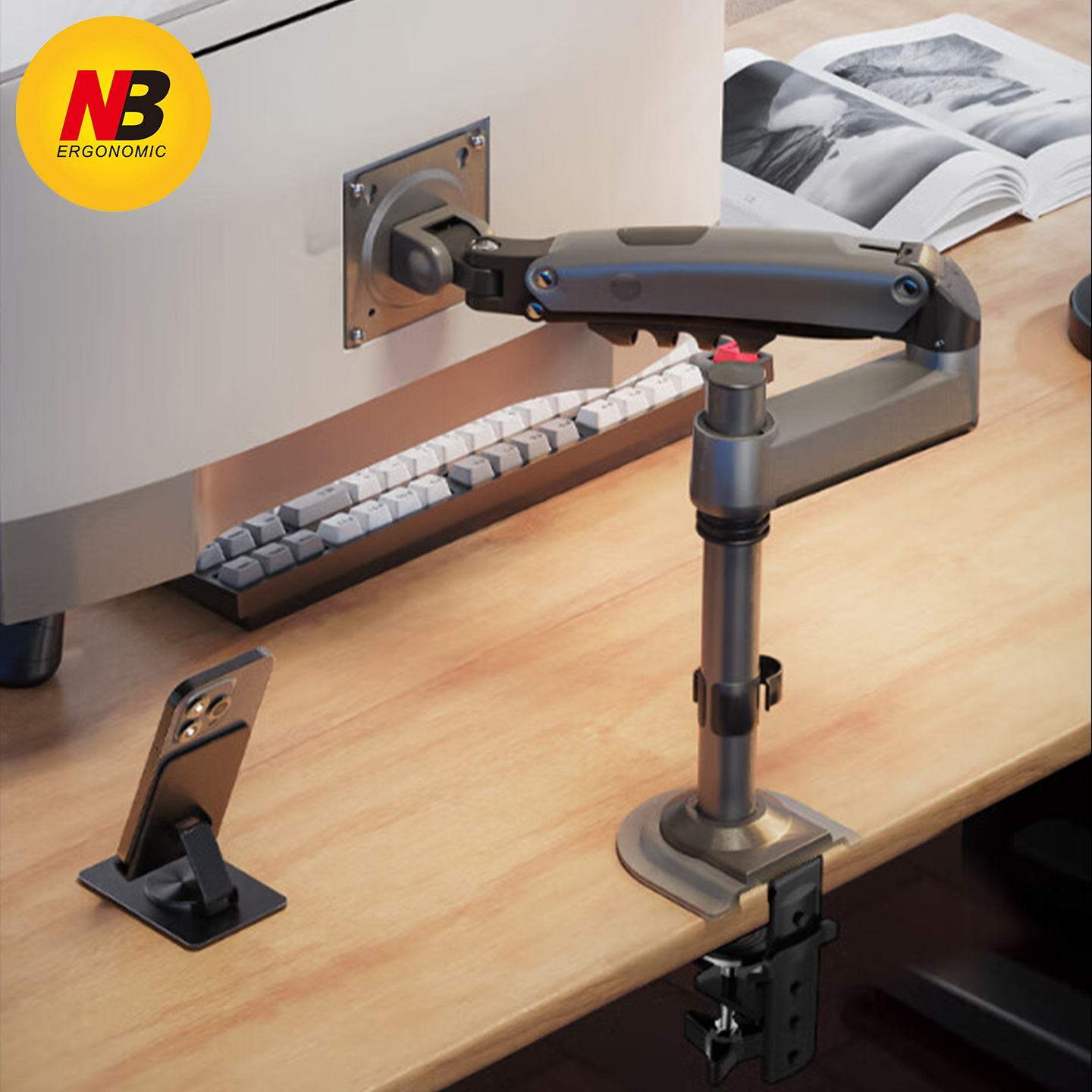 NB可升降显示器支架可调节机械臂