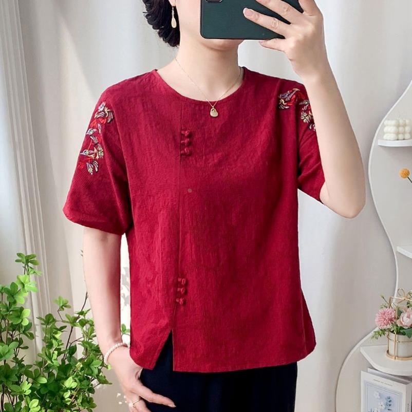 中老年妈妈夏装两件套新款女士套装奶奶老年人女装衣服老太太上衣
