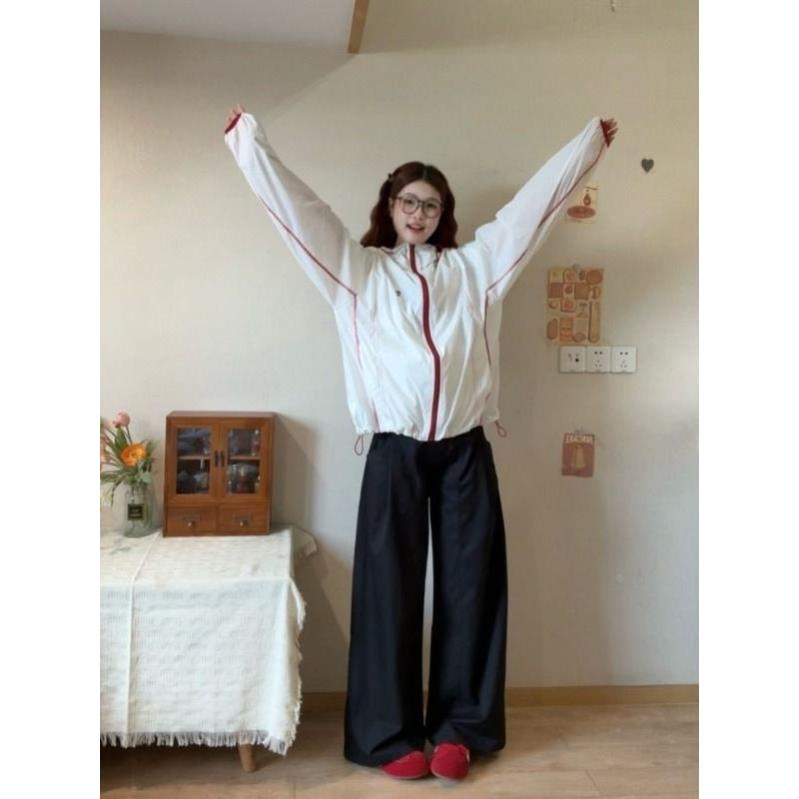 韩版连帽防晒外套2026夏季新款宽松轻量防晒衣户外学生情侣款撞色