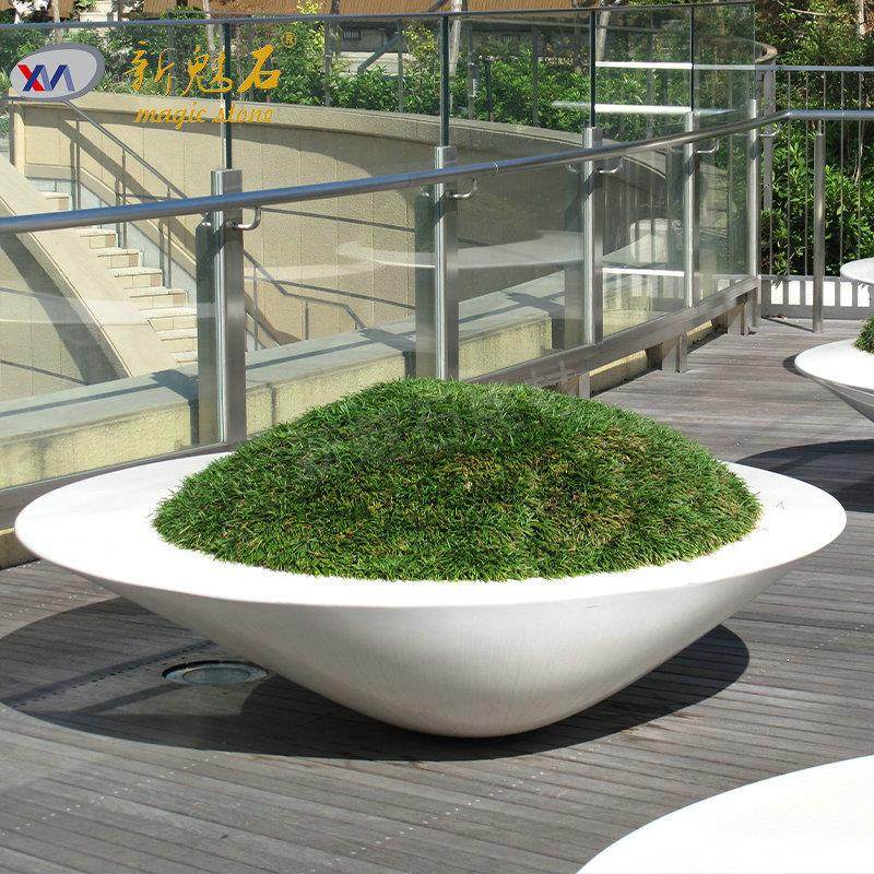 源头厂家 水磨石预制花池坐凳 水磨石GRC花坛 清水混凝土公园石凳,基础建材,透水混凝土,淘宝优惠券,粉丝福利购,淘宝优惠卷