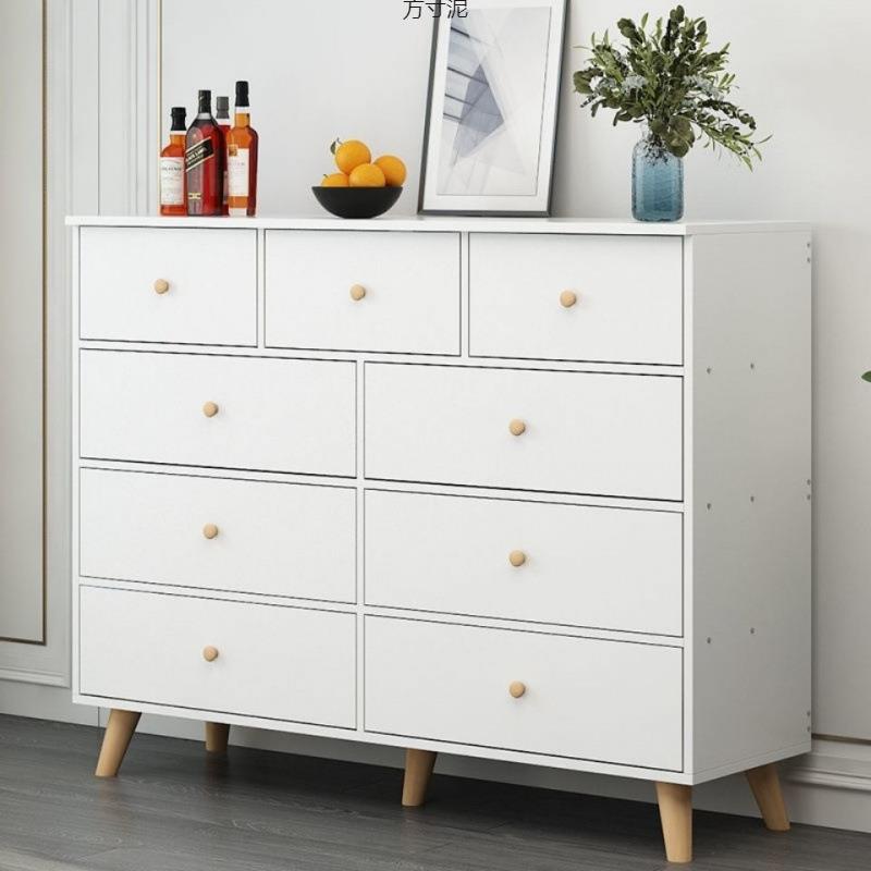 2025轻奢现代风格人造板五斗橱卧室客厅储物柜家用收纳柜实木腿