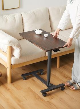动7K中实客厅沙发木边几角几茶室带万向轮移茶几LOD卧室复古床边