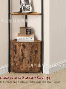 层跨境爆墙角置物架多家用花款转盆三角63319储物架卧室角收纳架