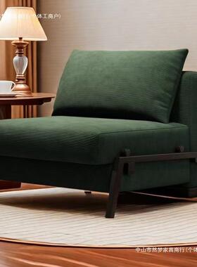 新款折发两用沙床厅书房阳台中古布艺沙62865发小户型客单人叠懒