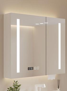 家ZHS用智镜能卫实木室柜生间镜柜收纳梳妆镜厕所镜带浴置物架除