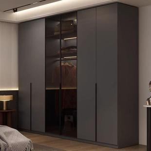 ENF级欧17205松板木衣柜卧室家用一门简到顶黑实色子现代约储物衣