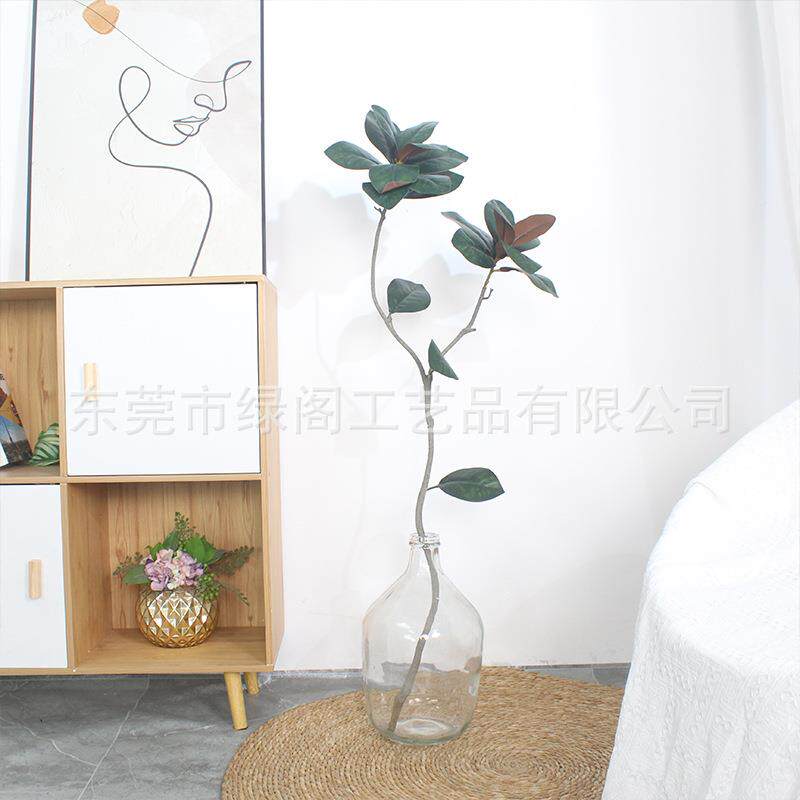 仿真绿跨境人单支插花植植造物插瓶装饰1.OTH2米仿真植物变叶木