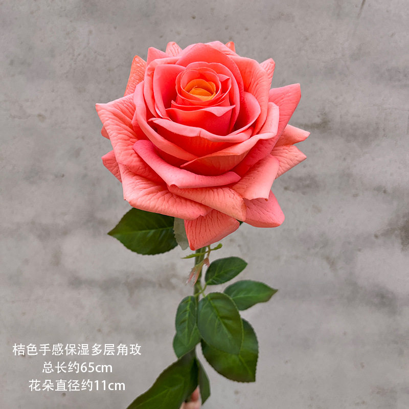 客厅摄影装饰仿真玫瑰花束摆件