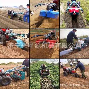 手拖拉耕地机机汽油JAL扶柴油山岭地起垄翻土旋耕机柴油施地肥机