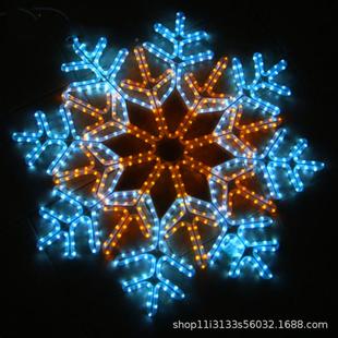L灯ED雪花挂件圣灯节日装饰造型挂树灯无品牌/户诞外夜景亮化氛陈