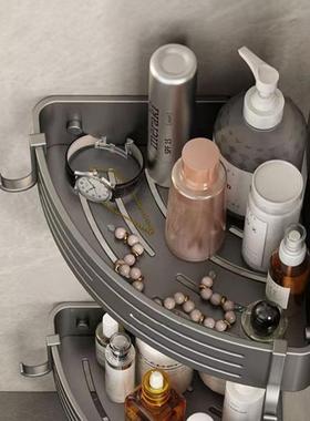 卫生架间置物架浴室角置物架浴IPU室置物手间洗卫生三间免打孔收